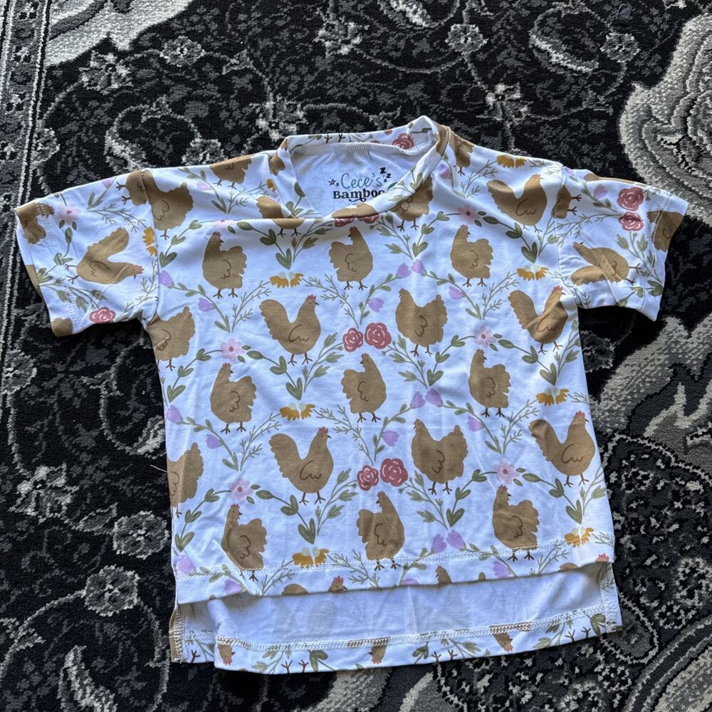 Cece’s Bamboo Co. Chicken Tee, 6-12 Months